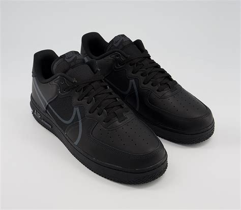 nike air force 1 react herren schuhe|Nike Air Force 1 React Black Anthracite Men's .